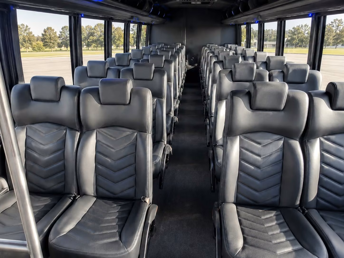 15 passenger minibus interior