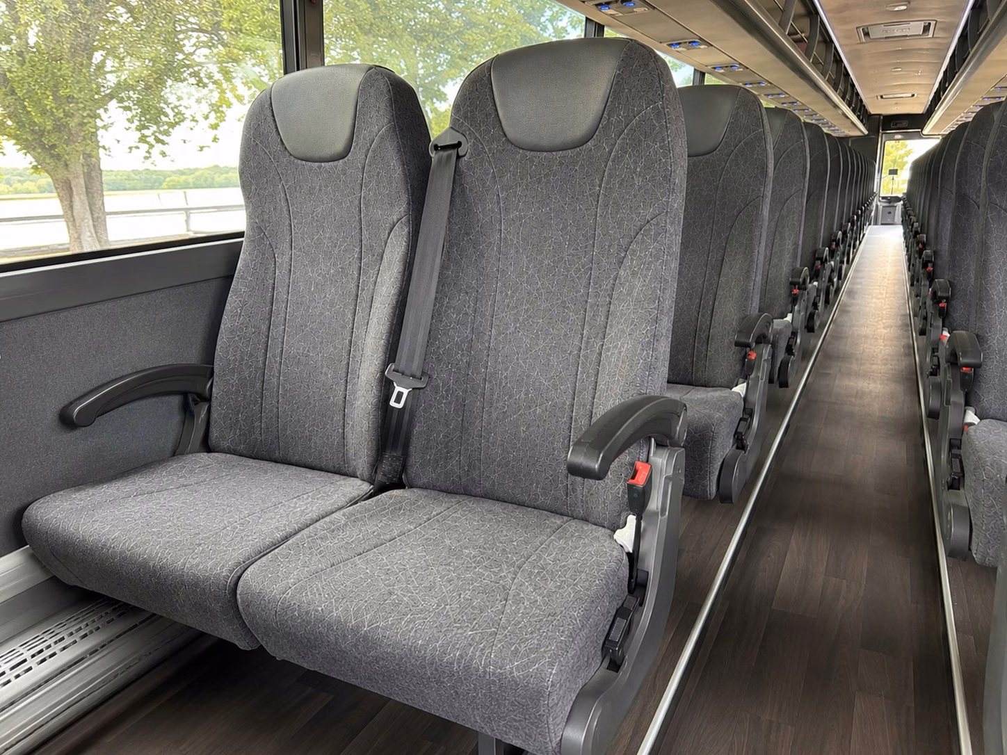 waltham charter bus interior